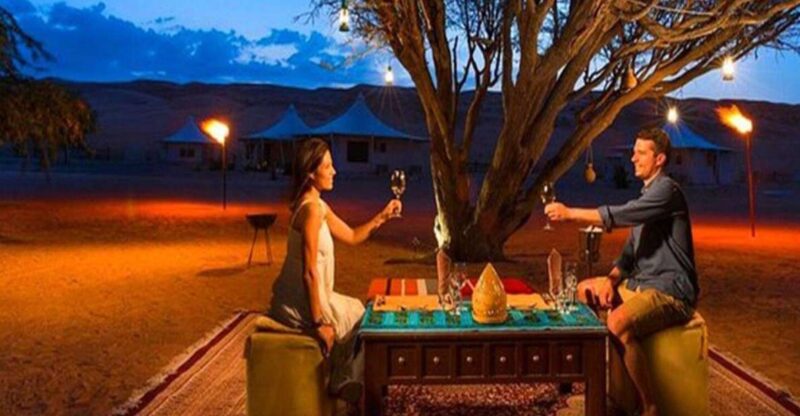 From Marrakech Rocky Desert Camp With Dinner Show and Sunset - Inclusions and Experience Highlights