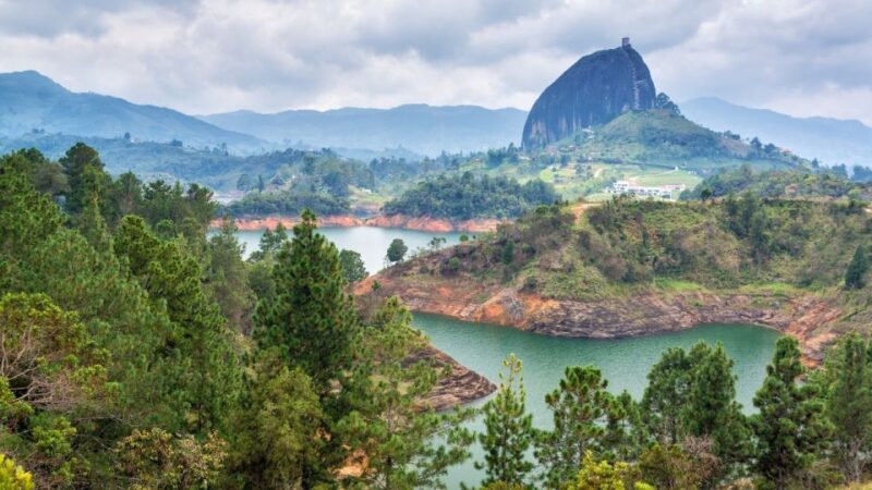 From Medellin: Guatape Lake Boat Tour and El Peñol Rock Hike - El Peñol Rock