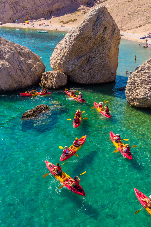 From Metajna/Novalja: Pag Bay Guided Sea Kayaking Tour - Activity Description