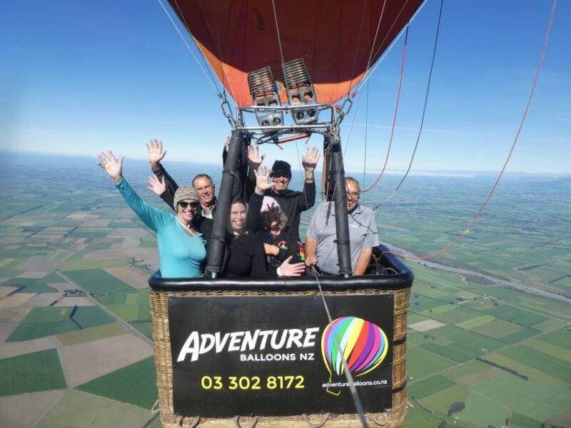 From Methven: Hot Air Balloon Flight in Canterbury With Wine - Tranquil Experience