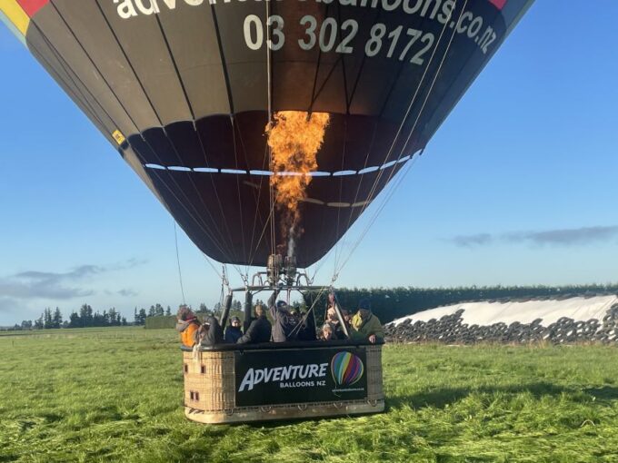 From Methven: Hot Air Balloon Flight in Canterbury With Wine - Transfers Provided