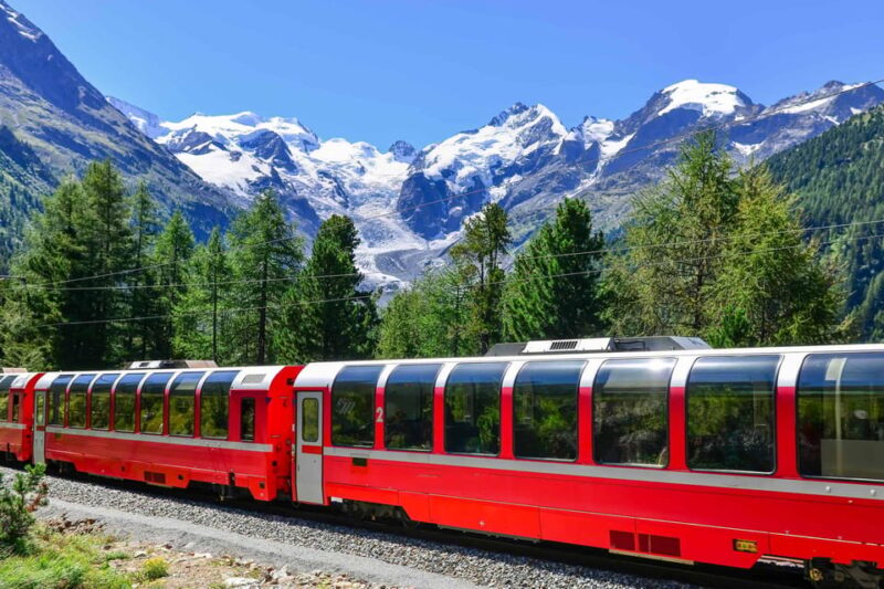 From Milan: Bernina Express Train and St. Moritz Tour by Bus - Key Points