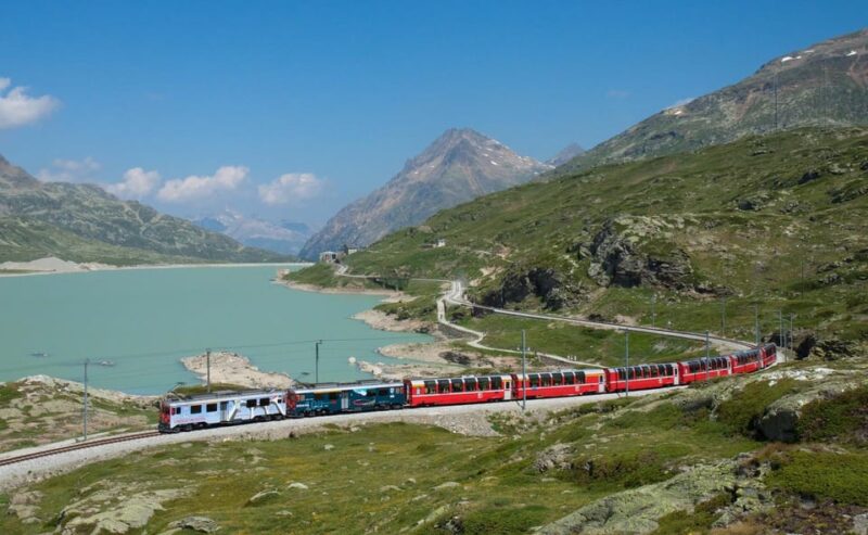 From Milan: Bernina Express Train and St. Moritz Tour by Bus - Train Experience