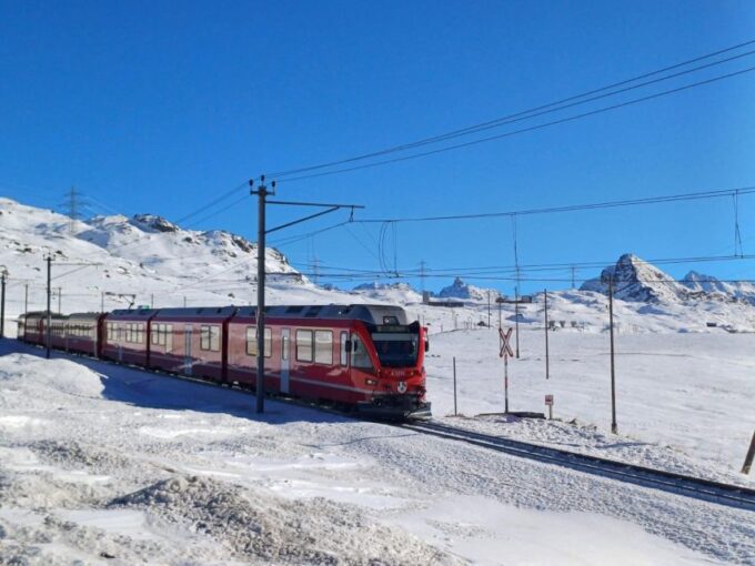 From Milan: Bernina Train, Swiss Alps & St. Moritz Day Trip - Luxury Shopping in St. Moritz
