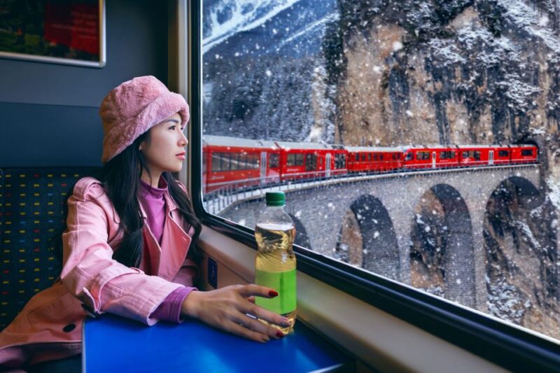 From Milan: St Moritz & Alps Day Trip With Bernina Red Train - Ascent to the Mountains