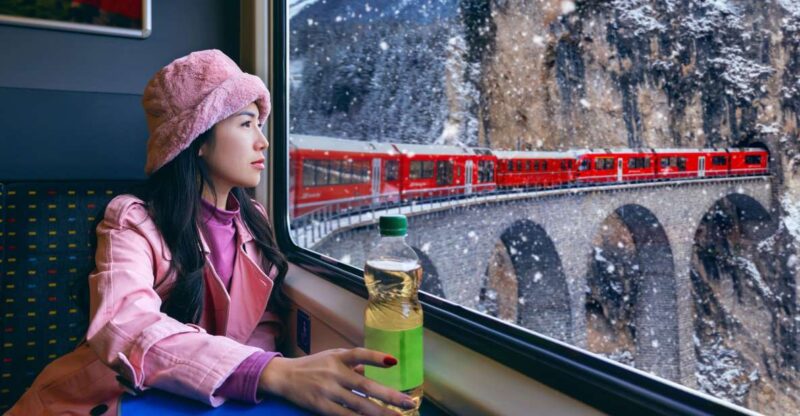 From Milan: St Moritz & Alps Day Trip With Bernina Red Train - Exploring St. Moritz