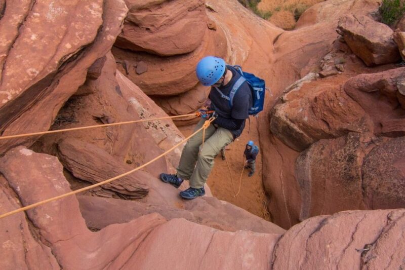 From Moab: Rock of Ages Moderate Rappelling Obstacle Course - Panoramic Canyon Views