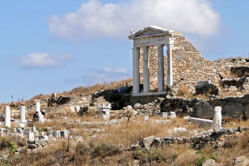 From Mykonos: Delos Archaeological Site Guided Evening Tour - Delos Archaeological Site Highlights