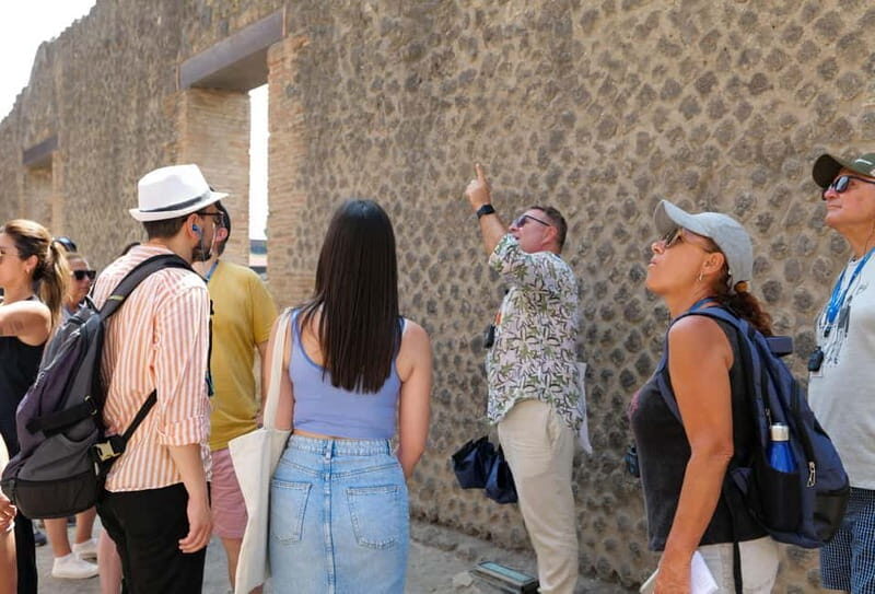 From Naples: Guided Walking Tour of Pompeii With Entrance Ticket and Train - Inclusions and Important Information