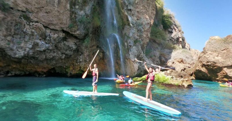 From Nerja: Guided Paddle Surf Cliffs and Maro Waterfall - Key Points