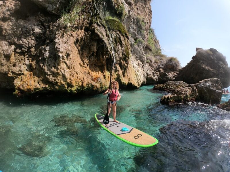 From Nerja: Guided Paddle Surf Cliffs and Maro Waterfall - Equipment and Inclusions