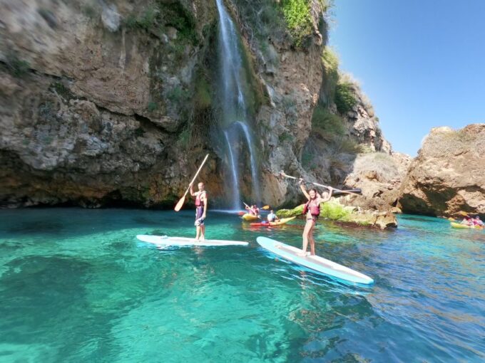 From Nerja: Guided Paddle Surf Cliffs and Maro Waterfall - Explore Underwater Formations