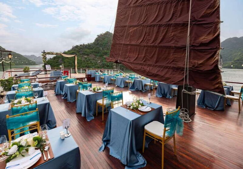 From Ninh Binh: 2-Day Lan Ha Bay Luxury Cruise With Meals - Day 1: Onboard Activities and Dining