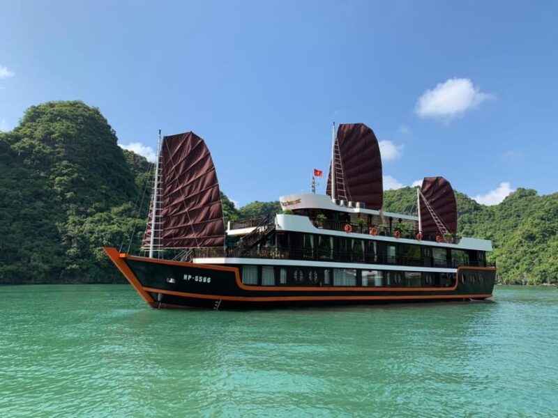 From Ninh Binh: 2Days Cozy Boutique Lan Ha Bay Cruise & BBQ - Enjoy Cruise Sundeck Views