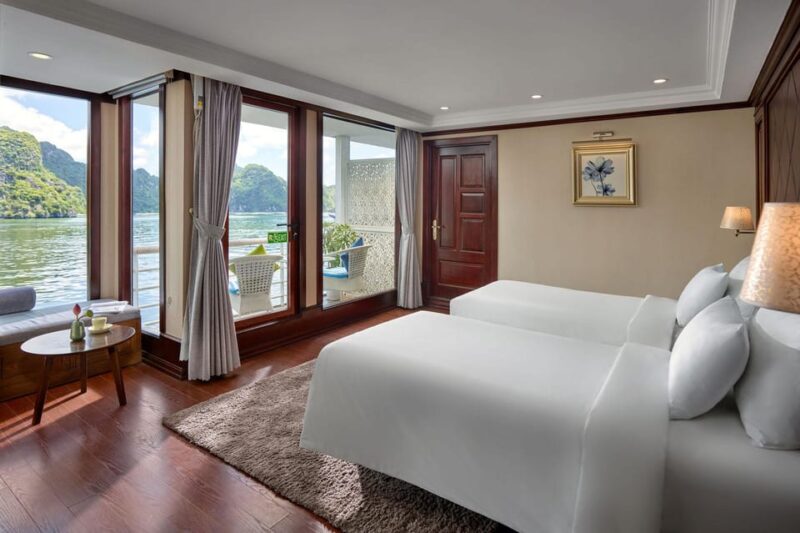 From Ninh Binh: 3-Day Verdure Lotus Luxury Lan Ha Bay Cruise - Accommodations and Meals
