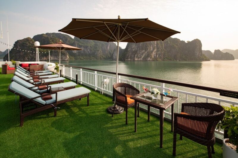 From Ninh Binh: Ha Long - Lan Ha Bay 2D1N on 5-star Cruise - Relaxation and Entertainment on the Cruise