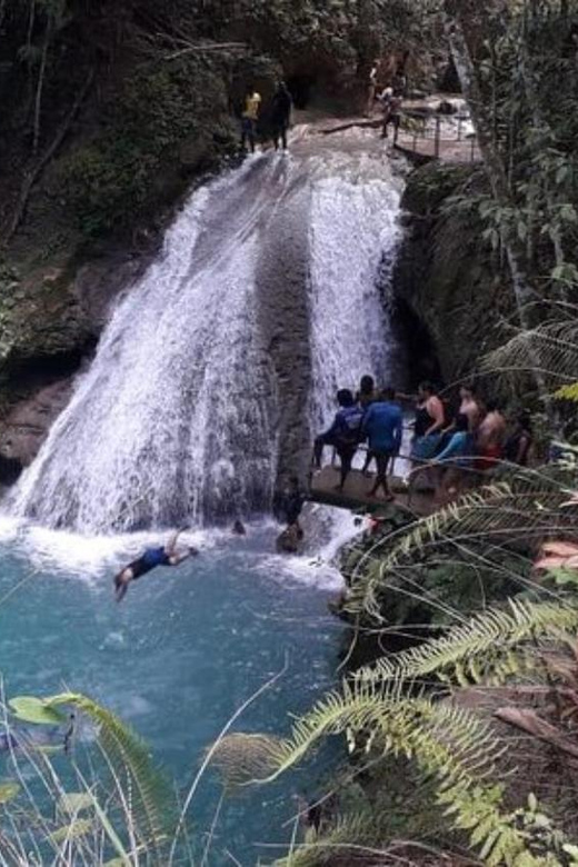 From Ocho Rios: Blue Hole, Dunns River & Tubing Tour - Swim at Blue Hole