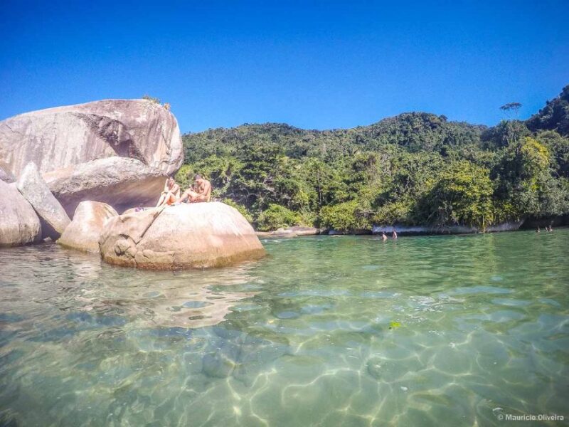 From Paraty: Full Day to Trindade - Nature and Sea - Caixa Daçao Natural Pool