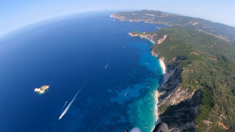 From Parelia: Paramotor Flight Over Corfus Coast - Key Points