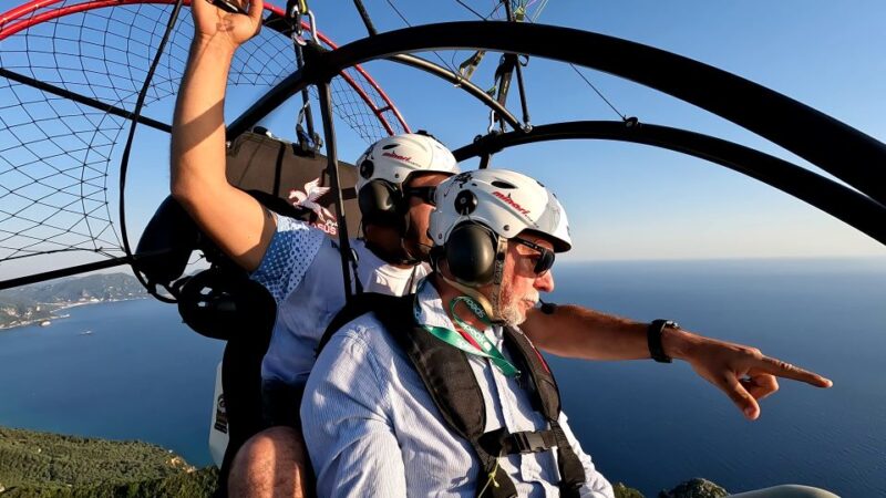 From Parelia: Paramotor Flight Over Corfus Coast - Duration and Inclusions