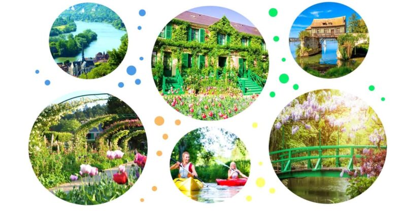 From Paris : Giverny, Monets House & Gardens, Apero, Canoe - Itinerary and Transport