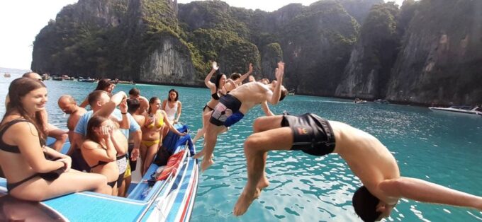 From Phi Phi Don:Sunset and Plankton Snorkeling by Speedboat - Starting Point and Key Stops