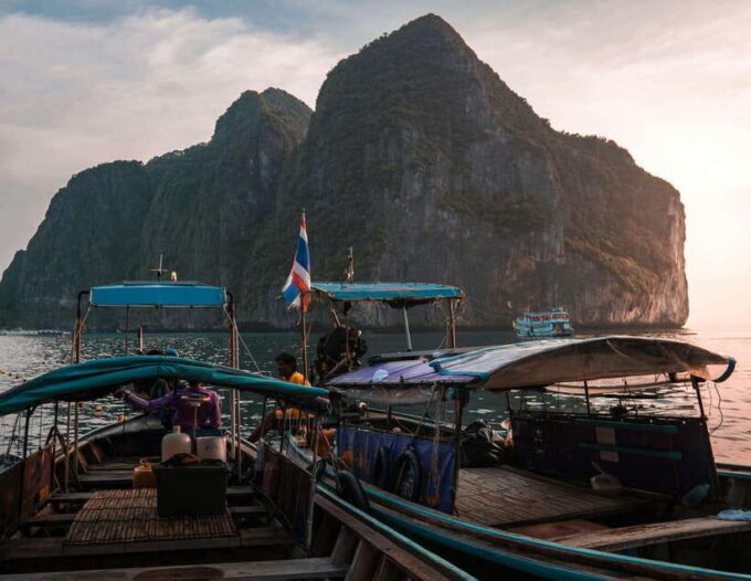 From Phi Phi: Full Day 7 Island Tour by Longtail With Sunset - Weather Policy