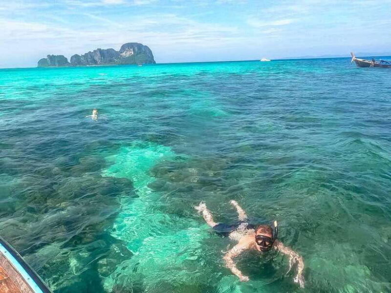 From Phi Phi: Half-Day Snorkeling Trip by Long Tail Boat - Pi Leh Lagoon