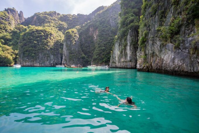 From Phi Phi Island: Maya Bay Sunset & Plankton by Speedboat - Maya Bay Sunset