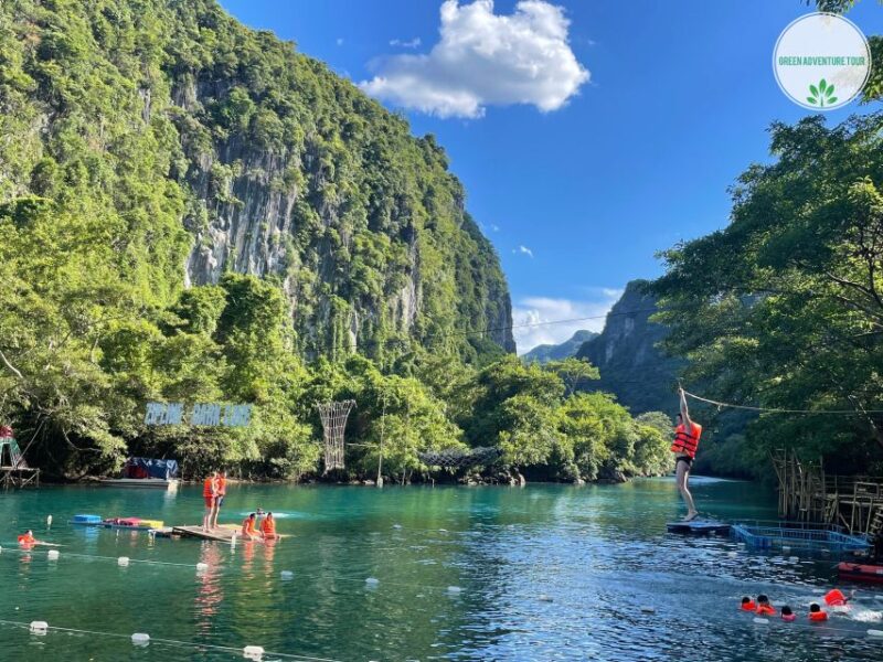 From Phong Nha Town: Paradise Cave & Zipline at Dark Cave - Pickup and Drop-off Locations