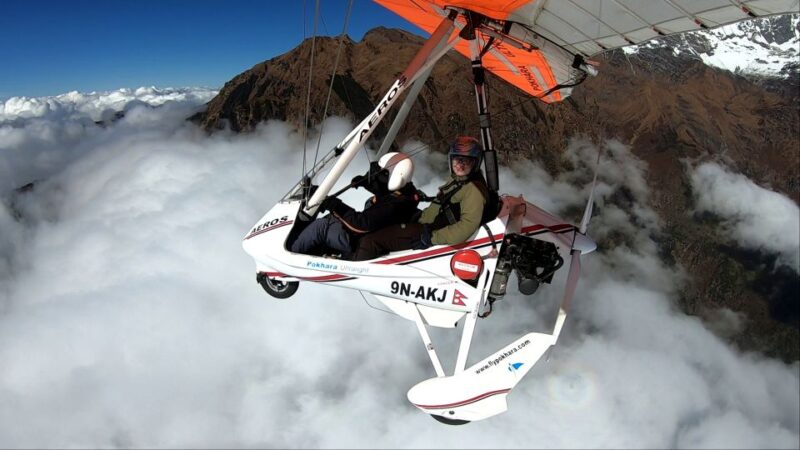 From Pokhara: 15 Minutes Ultralight - Flight Highlights and Route