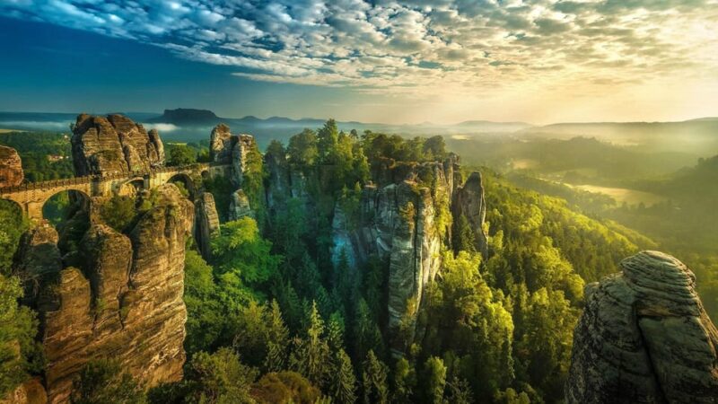 From Prague: Tour to Saxon and Bohemian Switzerland - Bastei Bridge