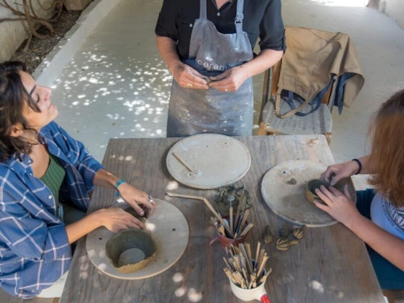 From Rethymno: Arkadi - Margarites - Melidoni Cave - Axos - Pottery Lesson