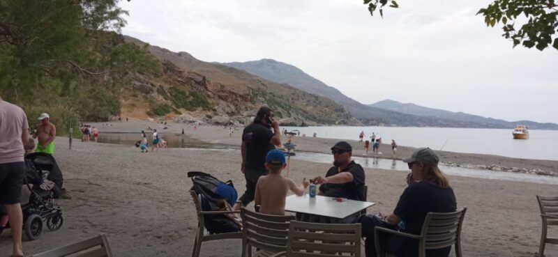 From Rethymno: Kourtaliotiko, Preveli Palm Beach, & Damnoni - Boat Ticket