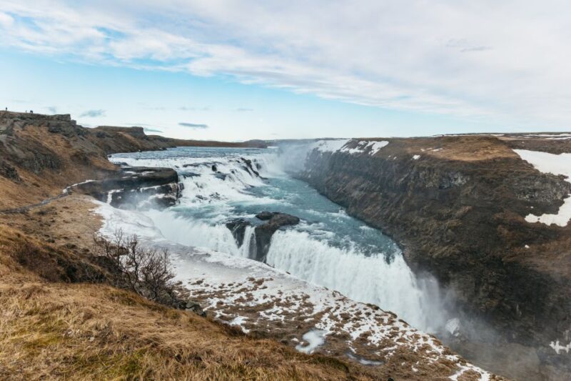 From Reykjavik: Golden Circle and Glacier Snowmobile Tour - Gullfoss Waterfall