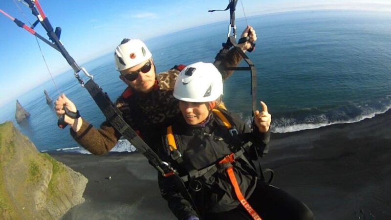From Reykjavík: Tandem Paragliding & South Iceland Day Tour - Vik Exploration