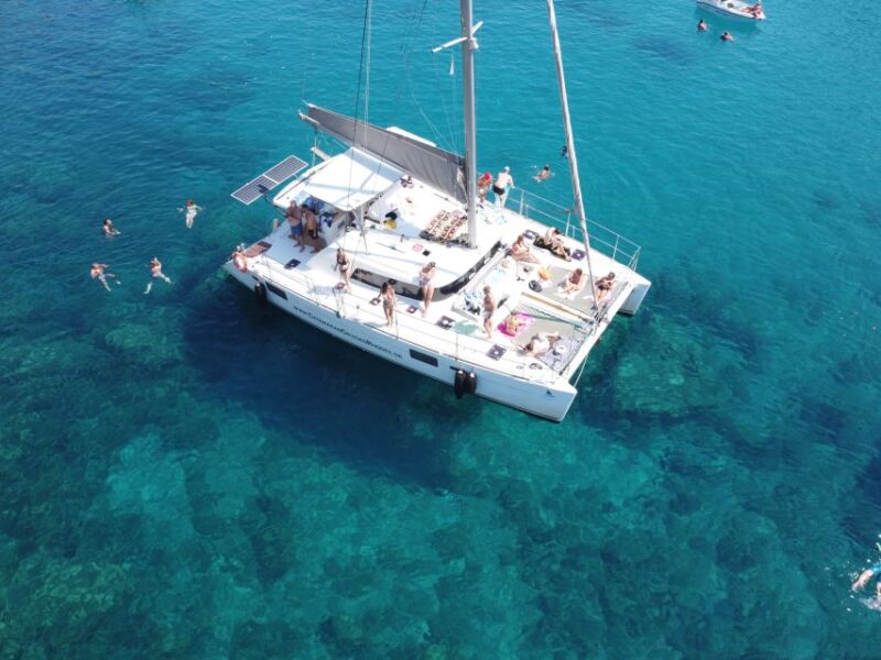 From Rhodes: Private Catamaran Cruise All Inclusive - Unique Beaches and Coves