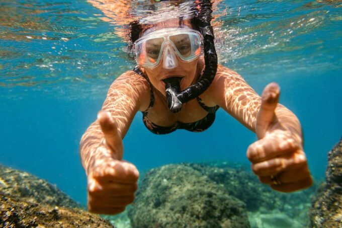 From Roses:Adventure in Cap De Creus: Discover and Swim in a Wild Cove - Enjoying the Swim in Cala Sa Conca Bay