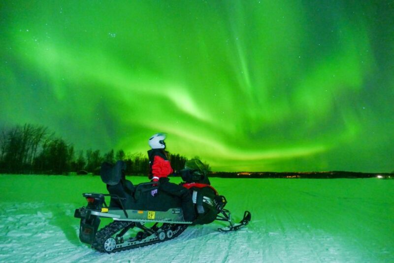 From Rovaniemi: Searching Aurora With Snowmobile - Sharing the Snowmobile