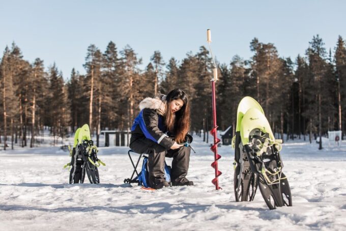 From Rovaniemi: Snowshoeing and Ice Fishing Tour - Detailed Itinerary