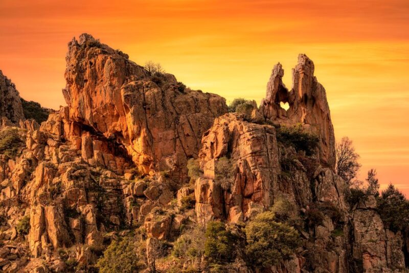 From Sagone/Cargese: Sunset Piana and Snorkeling - Itinerary Details