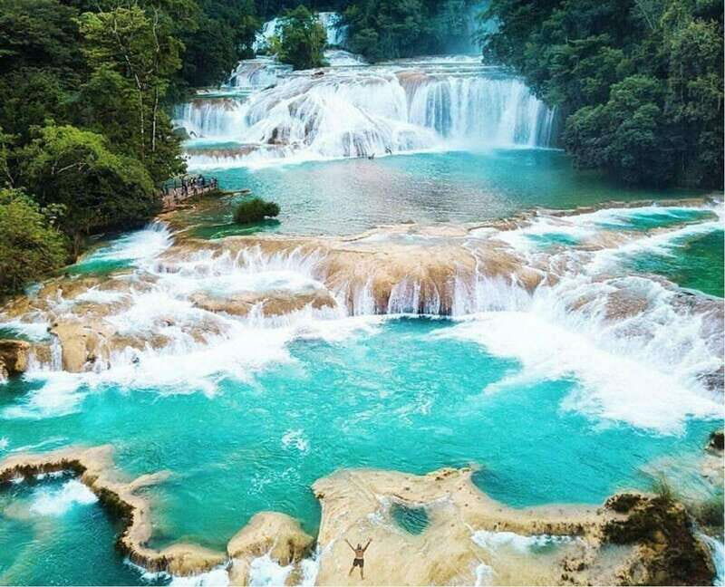 From San Cristobal: Agua Azul, Misol-ha, and Palenque - Misol-ha Waterfall: Dramatic and Interactive