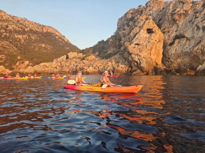 From Sant Elm: Kayak Tour Into the Sunset - Picnic Included - Duration and Meeting Point