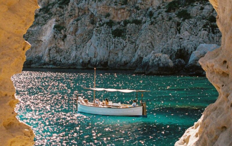 From Sant Josep: Es Vedra & Atlantis Sailboat Cruise - Meeting Point Location