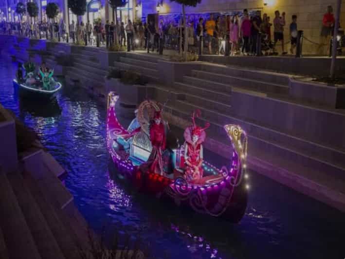 From Side: Land of Legends Night Show - Explore Amenities on Boat