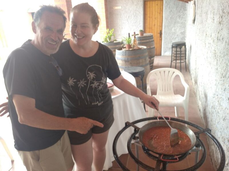 From Sitges: Paella Masterclass With Drink and Bike Ride - Pickup and Bike Ride