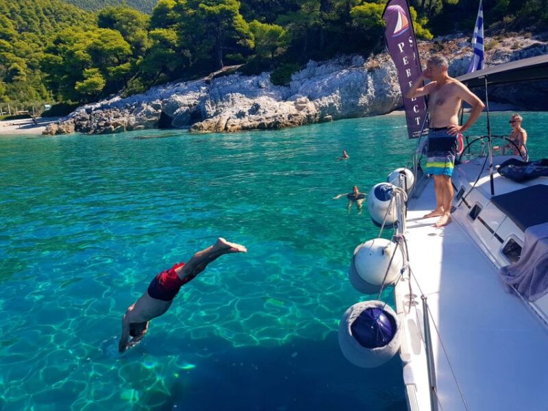 From Skiathos Port: Day Sailing Boat Trip With Lunch - Key Features
