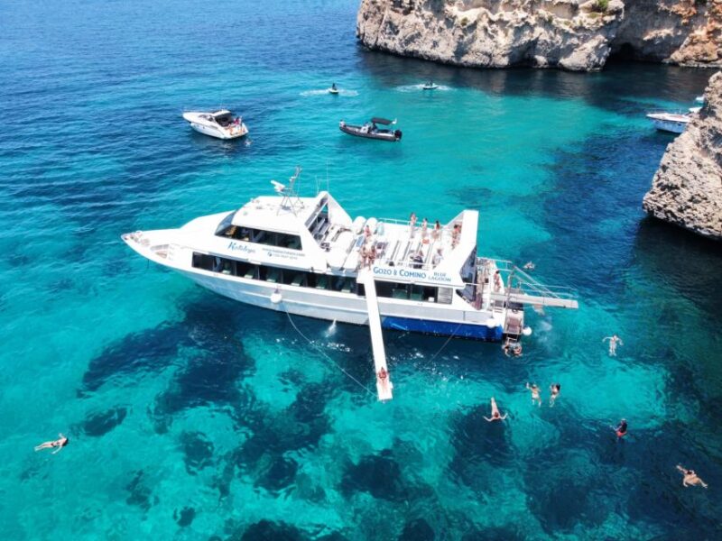 From Sliema: Comino, Crystal Lagoon, and Blue Lagoon Cruise - Starting Location and Stops