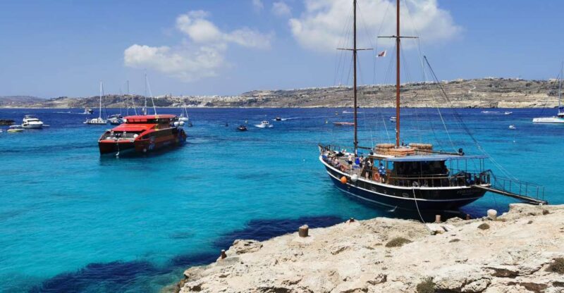 From Sliema or Bugibba: Two Islands Ferry to Comino and Gozo - Comino: The Blue Lagoon