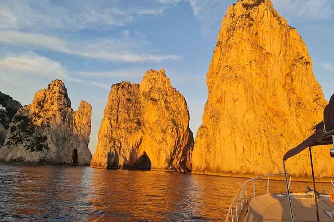 From Sorrento: Half-day Boat Tour at Sunset to Capri Island - Snorkeling and Swimming Stops